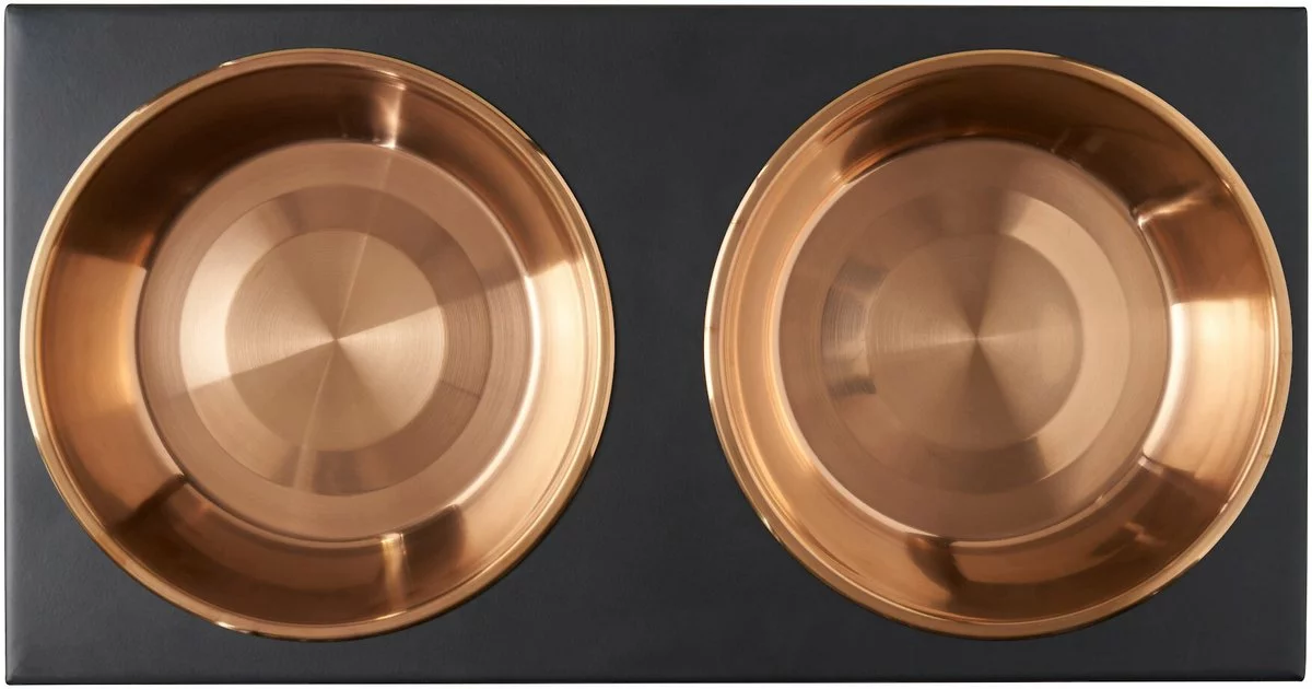 Frisco Copper Stainless Steel Elevated Foldable Double Dog & Cat Bowls 7 Frisco Copper Stainless Steel Elevated Foldable Double Dog & Cat Bowls - Image 5