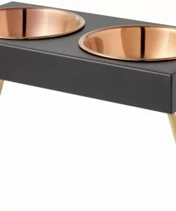 Frisco Copper Stainless Steel Elevated Foldable Double Dog & Cat Bowls 16 Frisco Copper Stainless Steel Elevated Foldable Double Dog & Cat Bowls -Pet Food Gear Shop 253059 PT6. SY630 V1616595546
