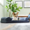 Frisco Faux Felt Orthopedic Sofa Bolster Dog Bed w/Removable Cover -Pet Food Gear Shop 255181 MAIN. SY630 V1651777752