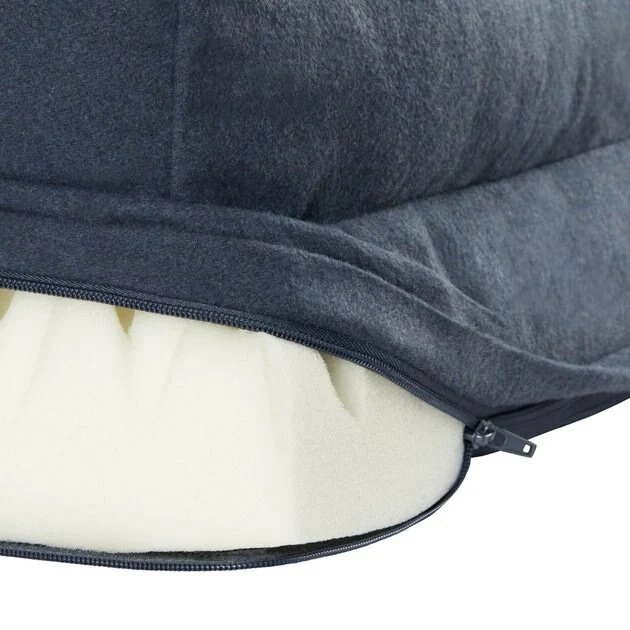 Frisco Faux Felt Orthopedic Sofa Bolster Dog Bed w/Removable Cover 8 Frisco Faux Felt Orthopedic Sofa Bolster Dog Bed w/Removable Cover - Image 6