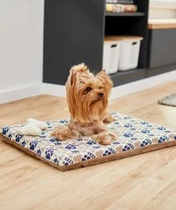 Frisco Micro Terry & Novelty Print Reversible Orthopedic Dog Crate Mat