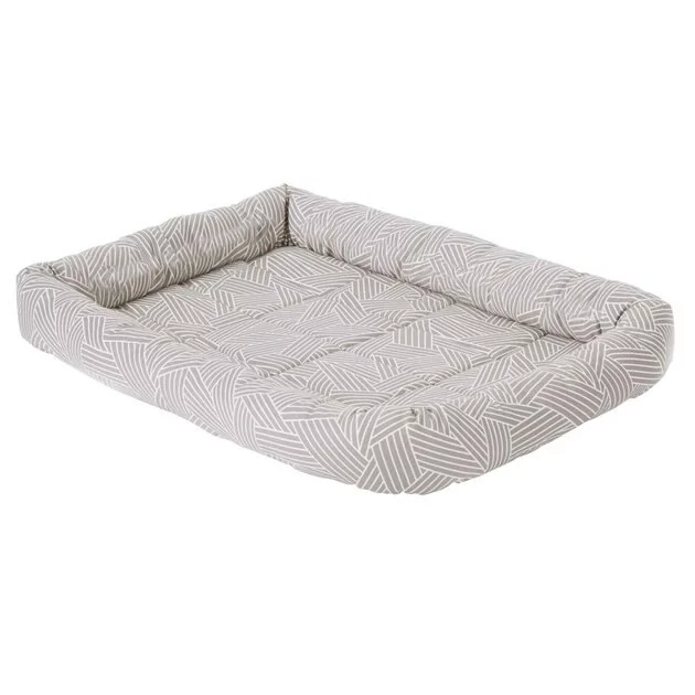 Frisco Fold & Carry Double Door Collapsible Wire Dog Crate & Frisco Gray Basket Weave Dog Crate Mat 6 Frisco Fold & Carry Double Door Collapsible Wire Dog Crate & Frisco Gray Basket Weave Dog Crate Mat - Image 4