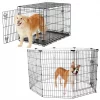 Frisco Heavy Duty Fold & Carry Double Door Collapsible Wire Dog Crate & Frisco Wire Dog Exercise Pen with Step-Through Door, Black -Pet Food Gear Shop 255537 MAIN. SY630 V1603646516