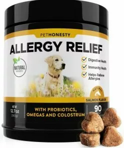 Frisco||PetHonesty Frisco Hypoallergenic Grooming Wipes with Organic Aloe for Dogs & Cats, Unscented & PetHonesty Allergy Relief Snacks Immunity Strength & Digestive Health Soft Chews Dog Supplement -Pet Food Gear Shop 255569 PT3. SY630 V1603545387