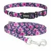 Frisco Midnight Floral Dog Leash & Frisco Midnight Floral Dog Collar 2 Frisco Midnight Floral Dog Leash & Frisco Midnight Floral Dog Collar -Pet Food Gear Shop 255571 MAIN. SY630 V1603545410
