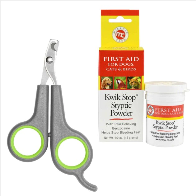 Frisco||Miracle Care Frisco Nail Clippers for Cats & Small Dogs & Miracle Care Kwik-Stop Styptic Powder for Dogs, Cats & Birds, .5-oz jar 3 Frisco||Miracle Care Frisco Nail Clippers for Cats & Small Dogs & Miracle Care Kwik-Stop Styptic Powder for Dogs, Cats & Birds, .5-oz jar
