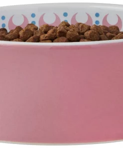 Frisco Kaleidoscope Pattern Non-skid Ceramic Cat Dish, Pink, 1.62 Cup -Pet Food Gear Shop 256086 PT3. SY630 V1615311761