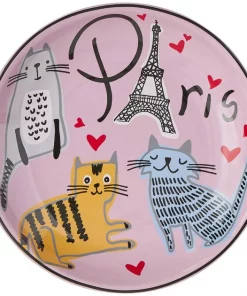 Frisco Paris Non-skid Ceramic Cat Dish, 0.62 Cup