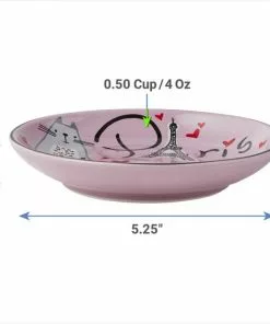 Frisco Paris Non-skid Ceramic Cat Dish, 0.62 Cup -Pet Food Gear Shop 256115 PT3. SY630 V1618494747