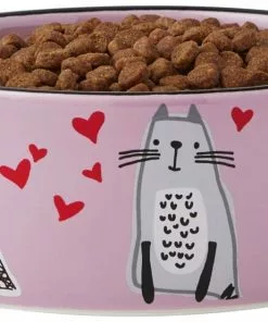 Frisco Paris Non-skid Ceramic Cat Dish, 1.62 Cup -Pet Food Gear Shop 256117 PT3. SY630 V1615311168