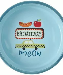 Frisco New York Non-skid Ceramic Cat Bowl, 1.62 Cups -Pet Food Gear Shop 256121 PT4. SY630 V1615312925