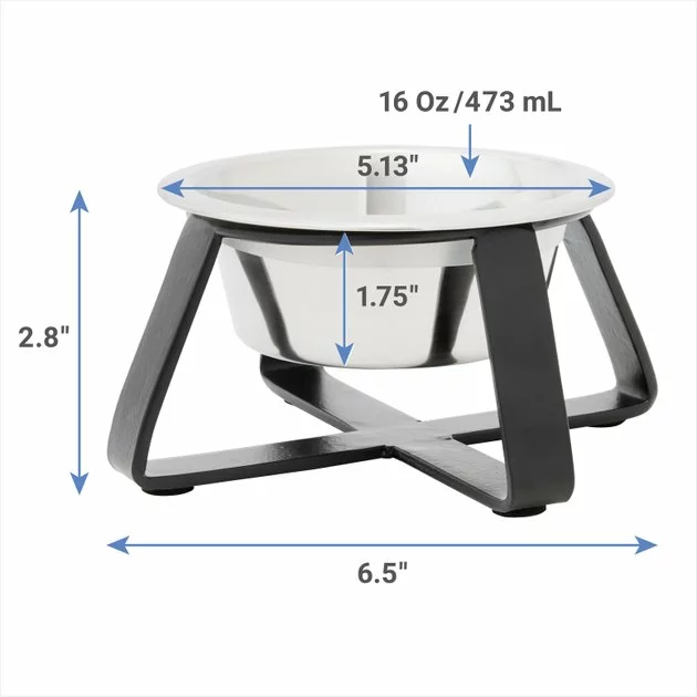 Frisco Iron Stand Dog & Cat Single Bowl Diner 4 Frisco Iron Stand Dog & Cat Single Bowl Diner - Image 2