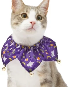 Frisco Spooky Halloween Cat Collar Ruffle, One Size