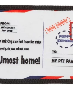 Frisco Road Trip Postcards Flat Plush Squeaky Dog Toy, 3 count -Pet Food Gear Shop 262005 PT2. SY630 V1619791996