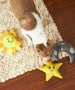 Frisco Road Trip Sun, Moon, & Star Plush Squeaky Dog Toy, 3 count -Pet Food Gear Shop 262007 PT3. SY630 V1618598695