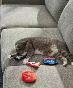 Frisco Road Trip Traffic Signs Plush Cat Toy with Catnip, 4 count -Pet Food Gear Shop 262024 PT3. SY630 V1618598335