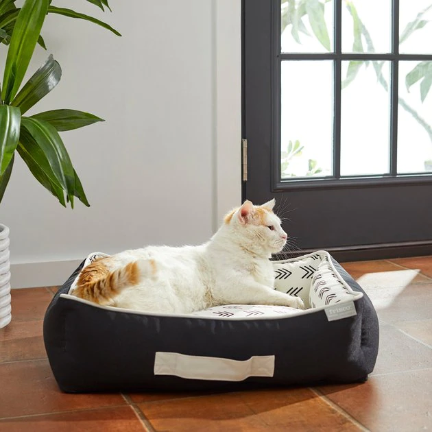 Frisco Indoor/Outdoor Modern Cuddler Bolster Cat & Dog Bed 8 Frisco Indoor/Outdoor Modern Cuddler Bolster Cat & Dog Bed - Image 6
