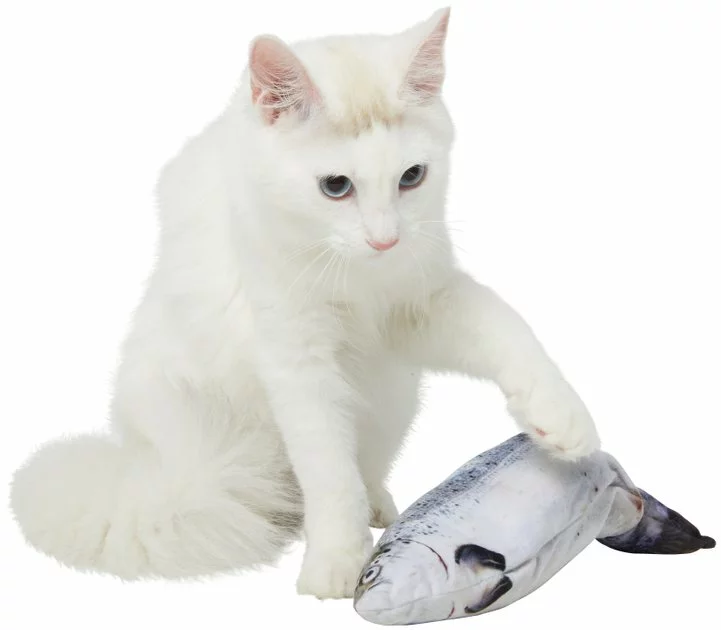 Frisco Interactive Electric Flopping Fish Cat Toy with Catnip 5 Frisco Interactive Electric Flopping Fish Cat Toy with Catnip - Image 3