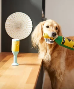 Frisco Champagne & Flute Latex Squeaky Dog Toy, 2 count -Pet Food Gear Shop 264430 PT3. SY630 V1619473959