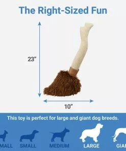 Frisco Magic Broom Plush Squeaky Dog Toy -Pet Food Gear Shop 265598 PT1. SY630 V1623352072