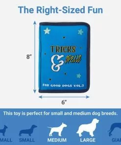 Frisco Magic Spell Book Plush Squeaky Dog Toy 6 Frisco Magic Spell Book Plush Squeaky Dog Toy -Pet Food Gear Shop 265608 PT1. SY630 V1623352155