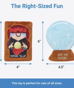 Frisco Magic Fortune Teller Plush Cat Toy with Catnip, 2 count -Pet Food Gear Shop 265636 PT1. SY630 V1623351755