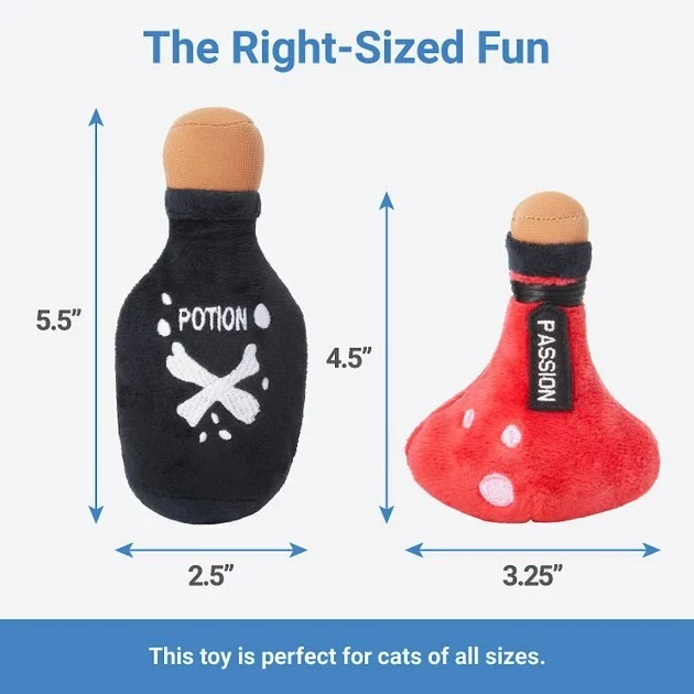 Frisco Magic Potions Plush Cat Toy with Catnip, 2 count 4 Frisco Magic Potions Plush Cat Toy with Catnip, 2 count - Image 2