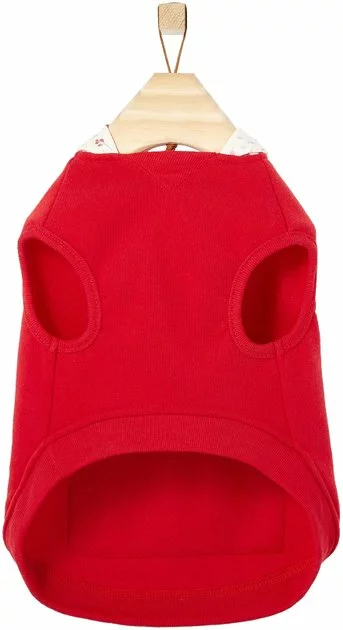 Frisco Floral Accent Dog & Cat Hoodie, Red 7 Frisco Floral Accent Dog & Cat Hoodie, Red - Image 5