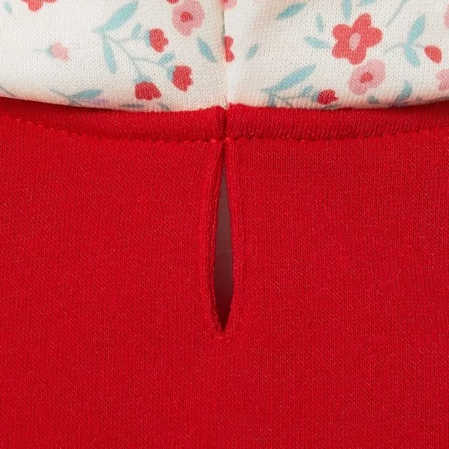 Frisco Floral Accent Dog & Cat Hoodie, Red 8 Frisco Floral Accent Dog & Cat Hoodie, Red - Image 6