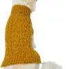 Frisco Cable Knit Dog & Cat Sweater with 60% Recycled Content