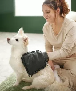 Frisco Microfiber Grooming Glove, Gray -Pet Food Gear Shop 269027 PT4. SY630 V1624553016