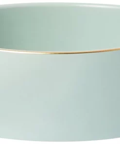 Frisco Modern Gold Rim Ceramic Dog & Cat Bowl