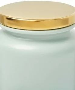 Frisco Modern Gold Rim Ceramic Treat Jar, 5 Cups -Pet Food Gear Shop 270182 PT5. SY630 V1627670230