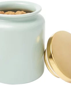 Frisco Modern Gold Rim Ceramic Treat Jar, 5 Cups -Pet Food Gear Shop 270182 PT6. SY630 V1627670209