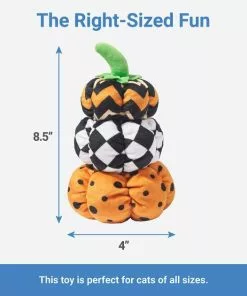 Frisco Halloween Fancy Pumpkin Plush Kicker Cat Toy with Catnip -Pet Food Gear Shop 270286 PT1. SY630 V1626285065