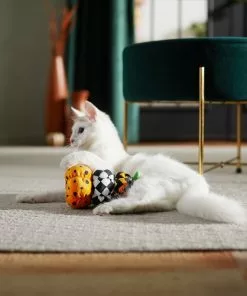 Frisco Halloween Fancy Pumpkin Plush Kicker Cat Toy with Catnip -Pet Food Gear Shop 270286 PT3. SY630 V1624824856