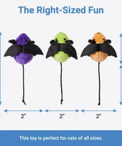 Frisco Halloween Bat Mice Plush Cat Toy with Catnip, 5 count 7 Frisco Halloween Bat Mice Plush Cat Toy with Catnip, 5 count -Pet Food Gear Shop 270353 PT1. SY630 V1626284169