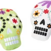 Frisco Sugar Skull Plush Squeaky Dog Toy