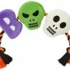 Frisco Halloween Boo! Plush with Rope Squeaky Dog Toy