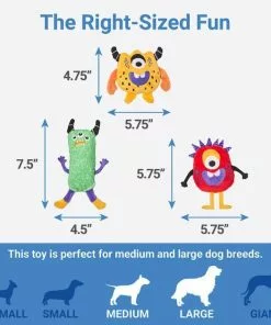 Frisco Monsters Under the Bed Hide & Seek Puzzle Plush Squeaky Dog Toy -Pet Food Gear Shop 270486 PT2. SY630 V1626285066