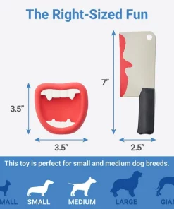 Frisco Halloween Vampire Teeth & Knife Latex Squeaky Dog Toy, 2 count 6 Frisco Halloween Vampire Teeth & Knife Latex Squeaky Dog Toy, 2 count -Pet Food Gear Shop 270512 PT1. SY630 V1626284483