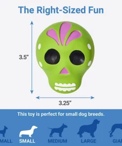 Frisco Halloween Sugar Skulls Latex Squeaky Dog Toy, 2 count 6 Frisco Halloween Sugar Skulls Latex Squeaky Dog Toy, 2 count -Pet Food Gear Shop 270518 PT1. SY630 V1626284166