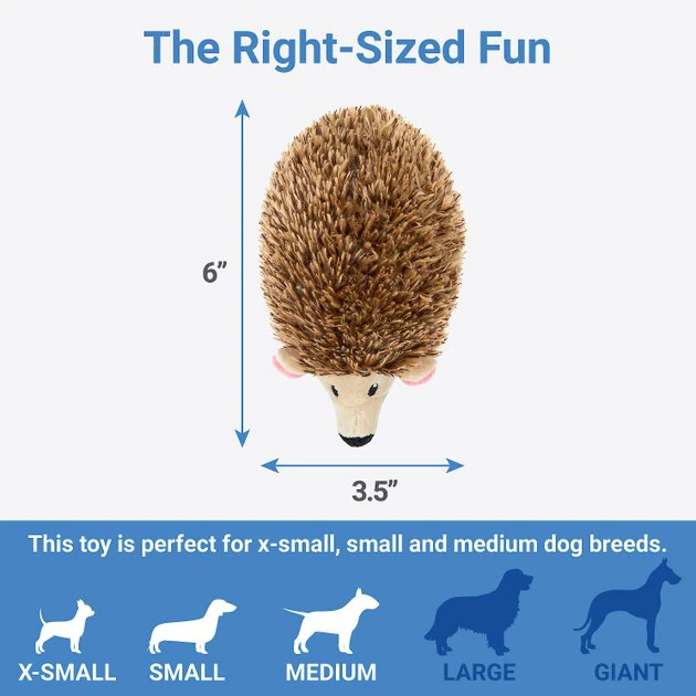 Frisco Camping Hedgehog Plush Squeaky Dog Toy 4 Frisco Camping Hedgehog Plush Squeaky Dog Toy - Image 2
