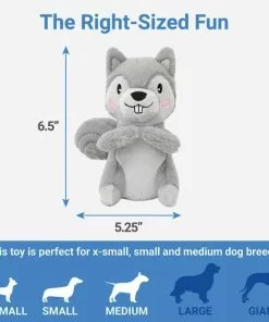 Frisco Camping Squirrel Plush Squeaky Dog Toy -Pet Food Gear Shop 271001 PT1. SY630 V1626368503