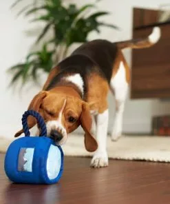 Frisco Camping Mug Plush with Rope Squeaky Dog Toy -Pet Food Gear Shop 271007 PT3. SY630 V1625009220