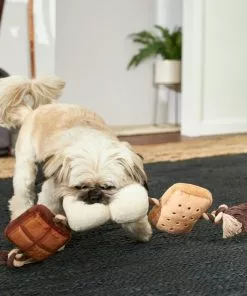 Frisco Camping S'mores Plush with Rope Squeaky Dog Toy 7 Frisco Camping S'mores Plush with Rope Squeaky Dog Toy -Pet Food Gear Shop 271011 PT3. SY630 V1625009118