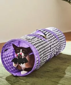 Frisco Halloween Checkered Foldable Play Tunnel Cat Toy with Catnip -Pet Food Gear Shop 271304 PT3. SY630 V1624817226