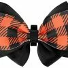 Frisco Removable Halloween Plaid Collar Bow
