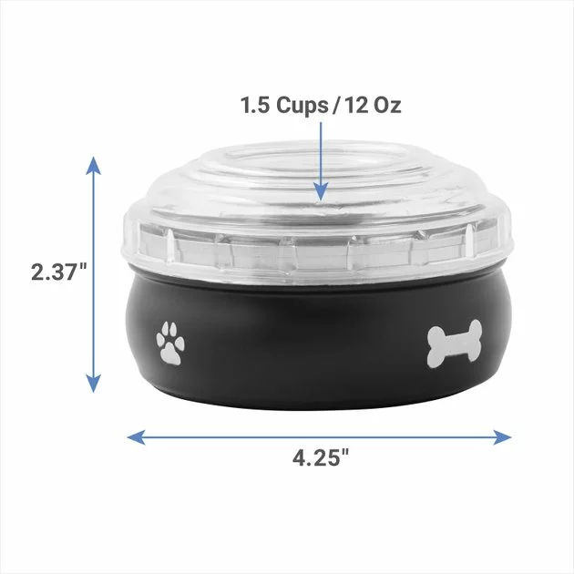 Frisco Travel Non-skid Stainless Steel Dog & Cat Bowl 4 Frisco Travel Non-skid Stainless Steel Dog & Cat Bowl - Image 2