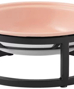 Frisco Paw Print Elevated Stainless Steel Dog & Cat Bowl